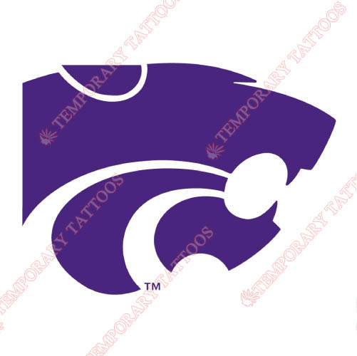 Kansas State Wildcats Customize Temporary Tattoos Stickers NO.4714